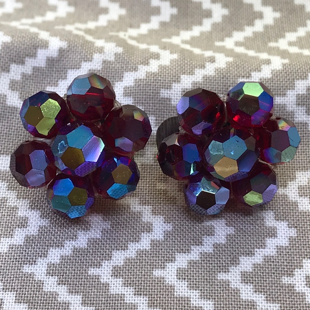 Velvety-tone Aurora Crystal Earrings